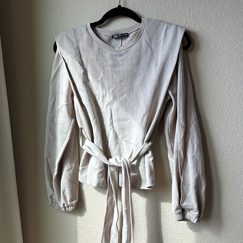 Structured top from Zara